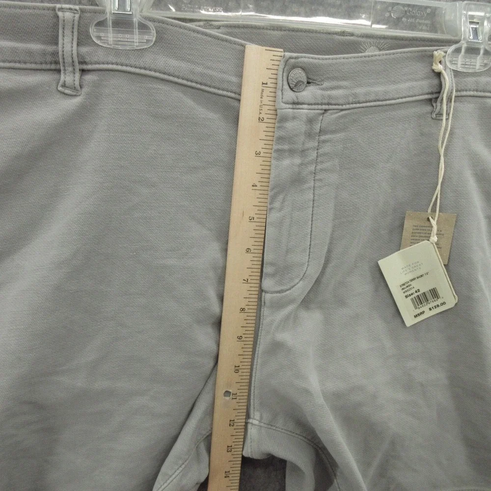 Faherty Men's Chino Shorts 42 Iron Cotton Blend Stretch Terry 7